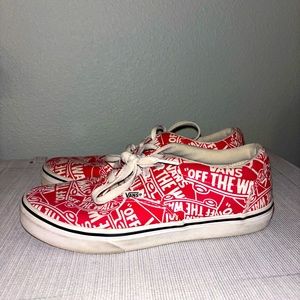 Red kids vans